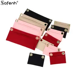 1pcs Felt Wallet Bag Liner Card Package Internal Layer Retrofitted Crossbody Bag Inner Container Organzier Bag Accessories