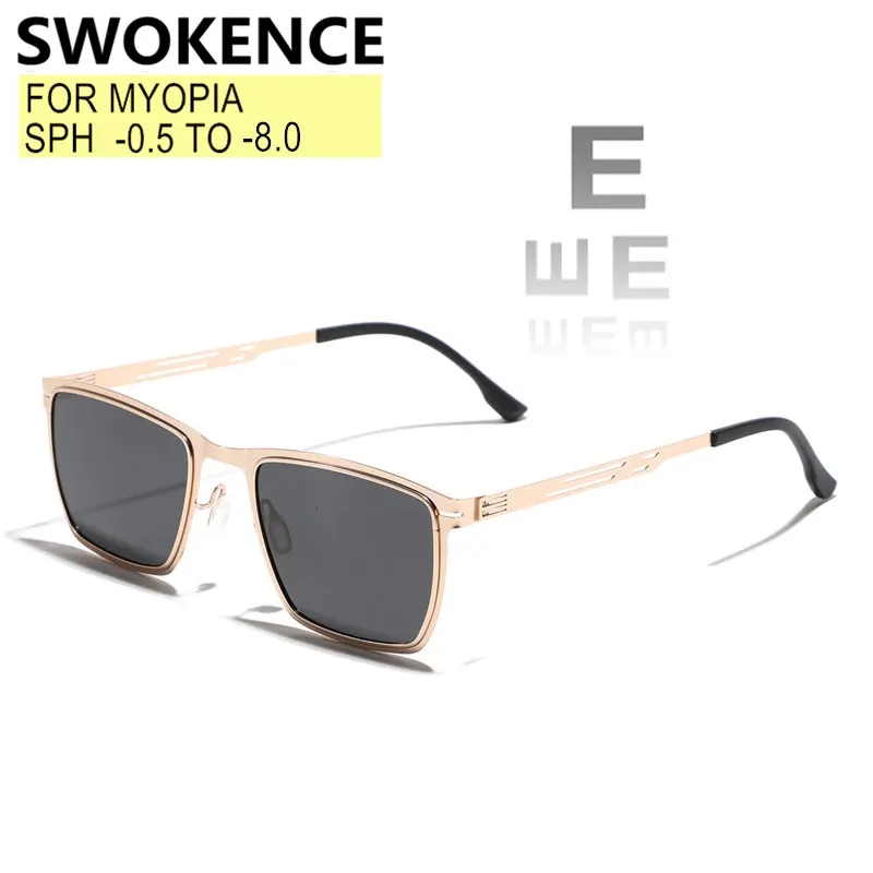 Prescription Sunglasses For Driving And Fishing Women Men Upscale Alloy Frame Polarized Lenses For Myopia And Astigmatism SA04