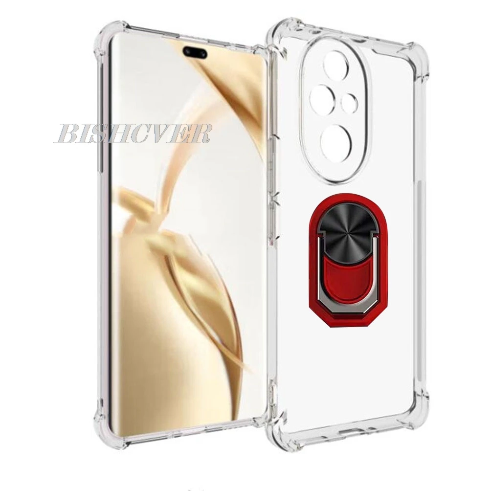 For Honor 200 Pro Honor200 200Pro ELP-AN00 ELI-AN00 Back Ring Holder Bracket Phone Case phone TPU Soft Silicone Cover