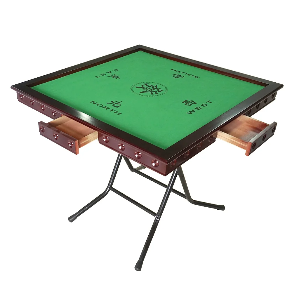 

Factory Customized Simple Folding Mahjong Table 90*90cm Size Non-automatic Mahjong Table