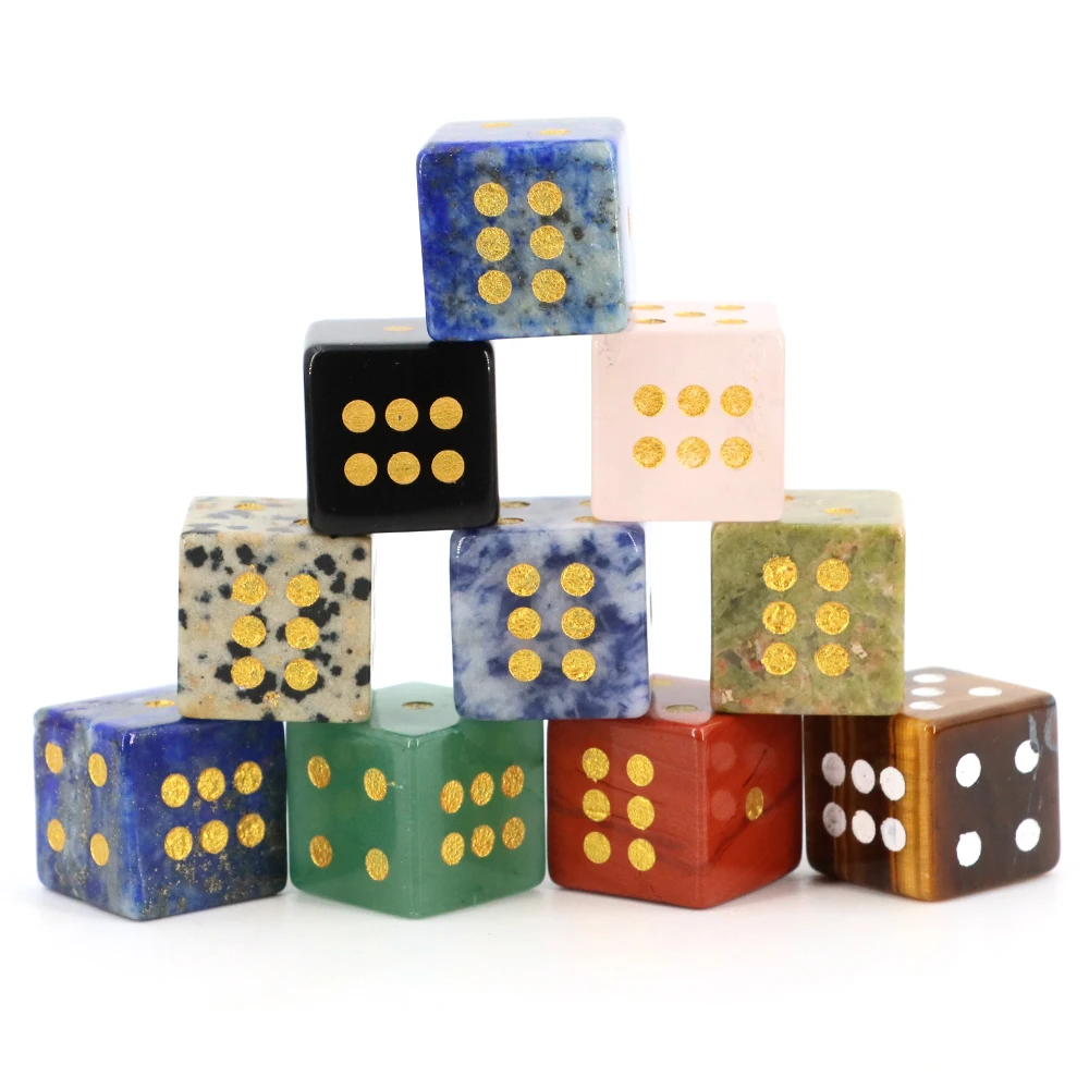 

Исцеляющий кристалл, резной драгоценный камень, ремесла, натуральный камень D6, игровые кости, квадратный угол, развлекательный стол, игровой инструмент, подарок на вечеринку