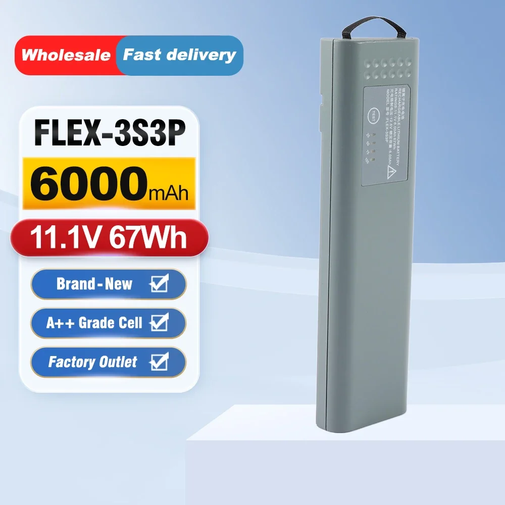 ETESBAY FLEX-3S3P  FLEX-3S3P-6 Replacement Battery For GE Patient Monitors B650 B105 B125 Batteries 122118-35511 U80206A