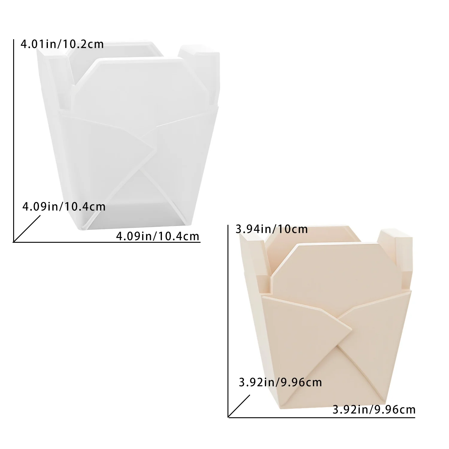Moule en silicone DIY pour pot de plantes succulentes, bonsaï origami, résine, plâtre, bougies, rangement et décoration