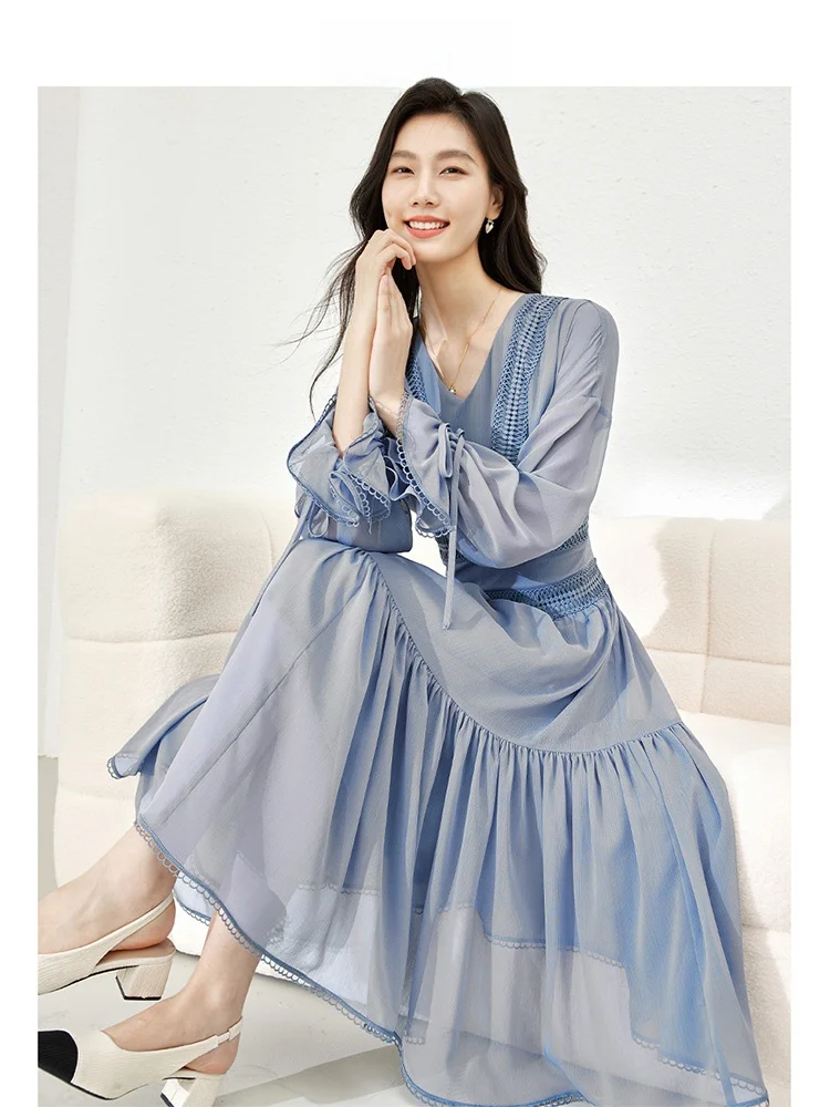 

Красная юбка А-силуэта с панельным дизайном, высокая талия, стройнящая, женская, модная, весна-осень, новинка, миди