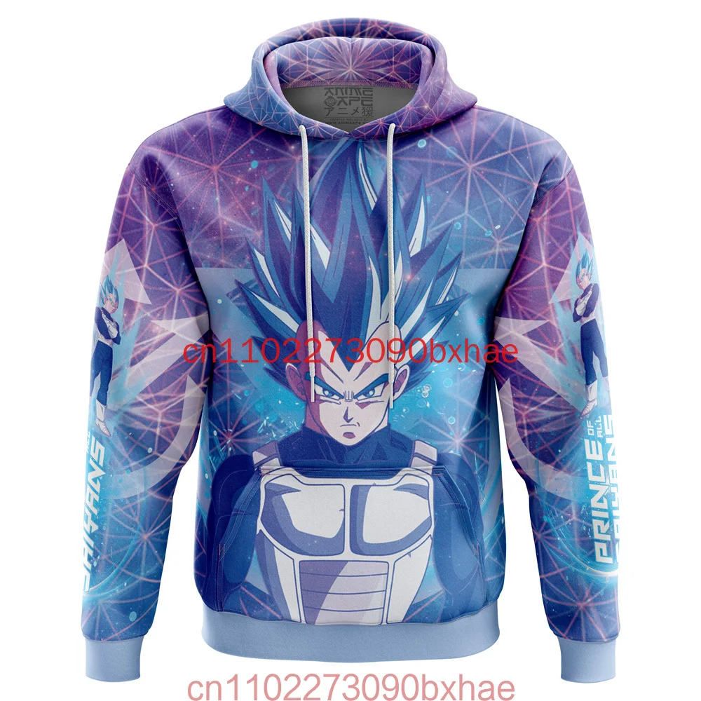 

Новинка 2025 года, Hooktab Trippy Astral Vegeta Dragon Ball Z, толстовка с капюшоном в стиле аниме, 3D принт, женская толстовка с героями мультфильмов, модные куртки, пальто