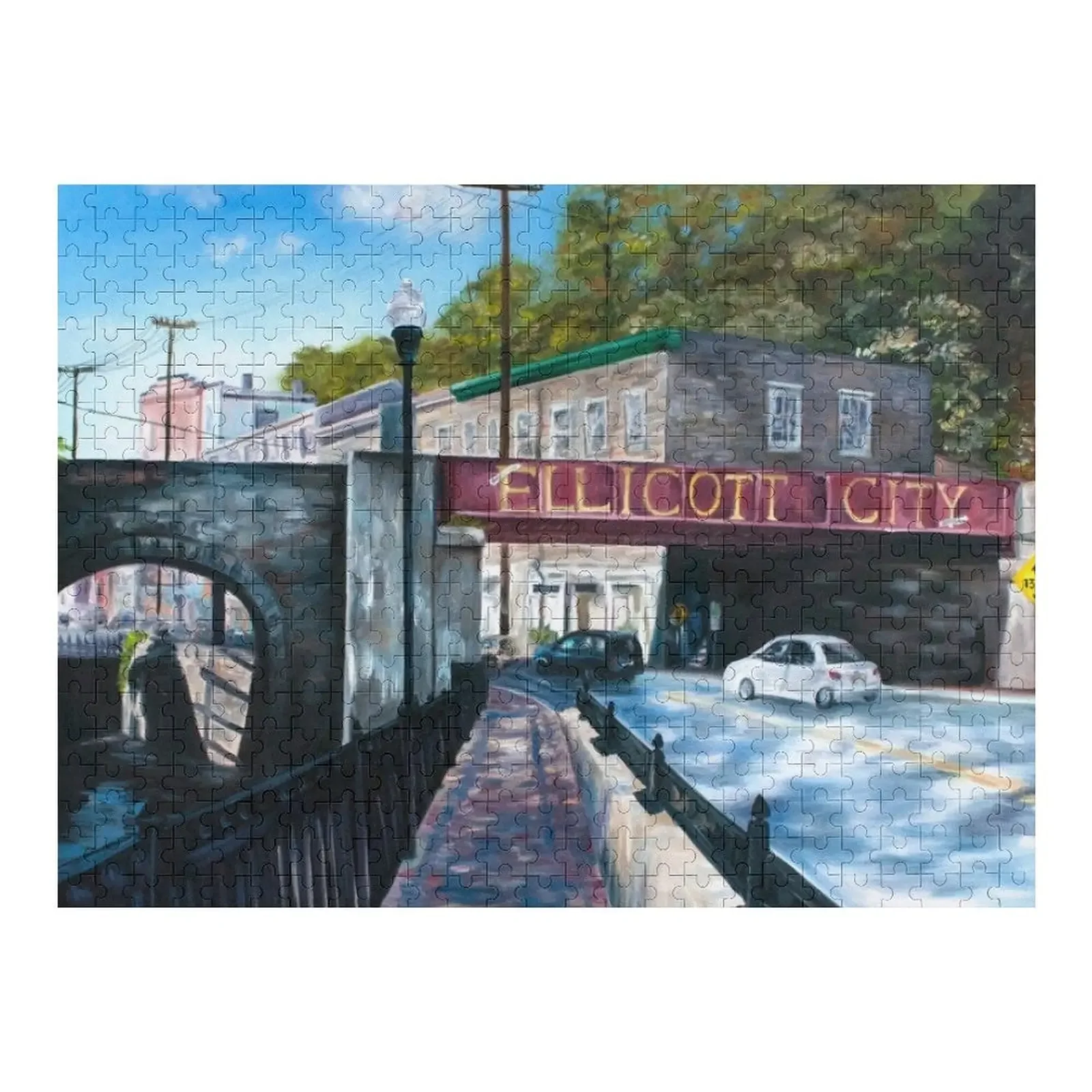 

Ellicott City Jigsaw Puzzle Wood Photo Personalized Picture Puzzle