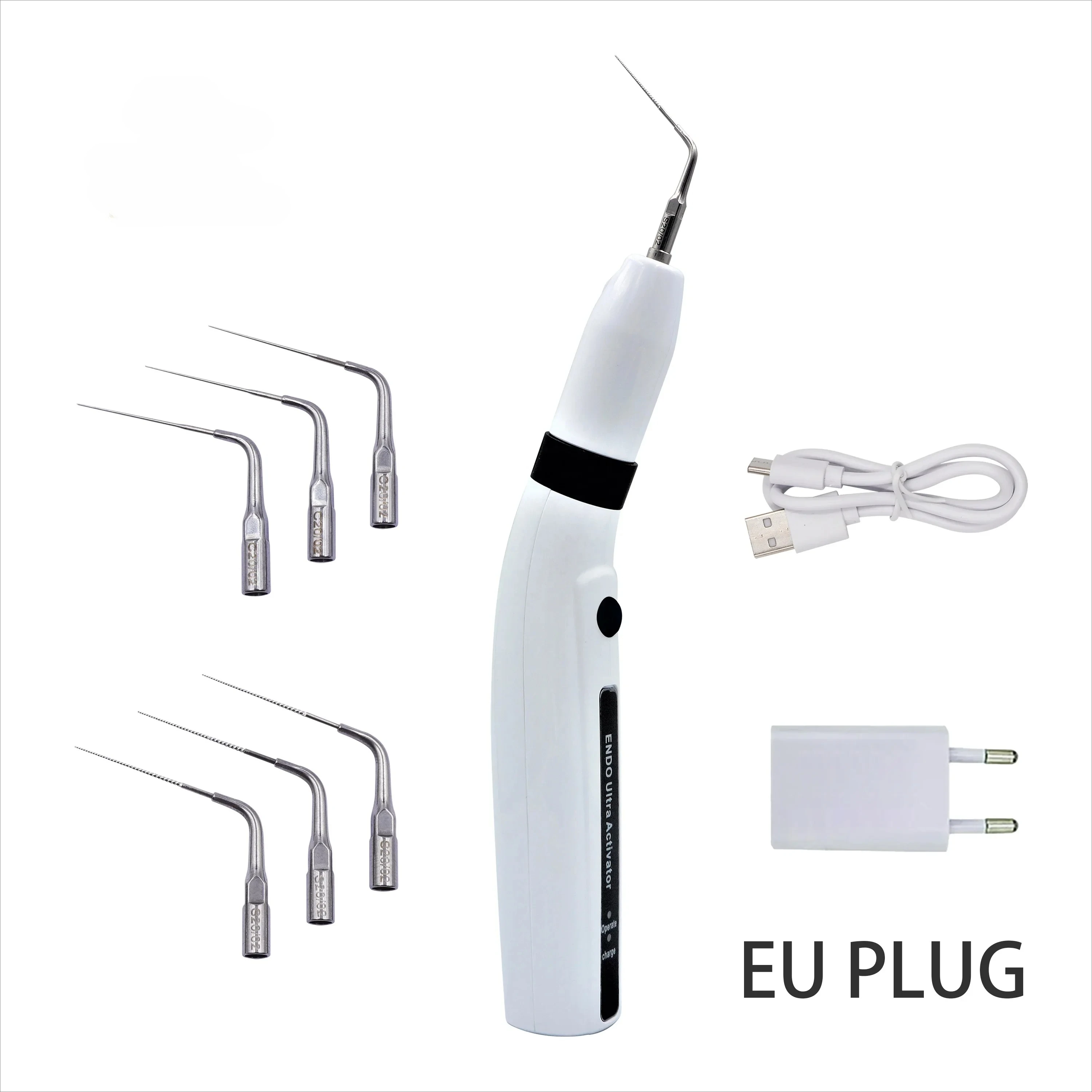 

Dentalss Endos Ultras Activators LED Ultrasonics Irrigators Root Canals Handpiece With 6pcs Tips