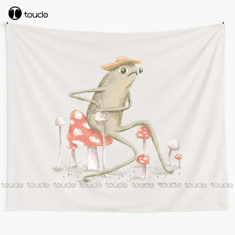 

Awkward Toad Frog Tapestry Long Tapestry Wall Hangings Tapestry Wall Hanging For Living Room Bedroom Dorm Room Home Decor