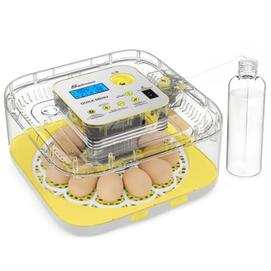 

Incubator for ing Eggs- Egg Capacity 2026 Newly Upraded Auto Humidification Temperature and Humidity Control 360° Viewing for C