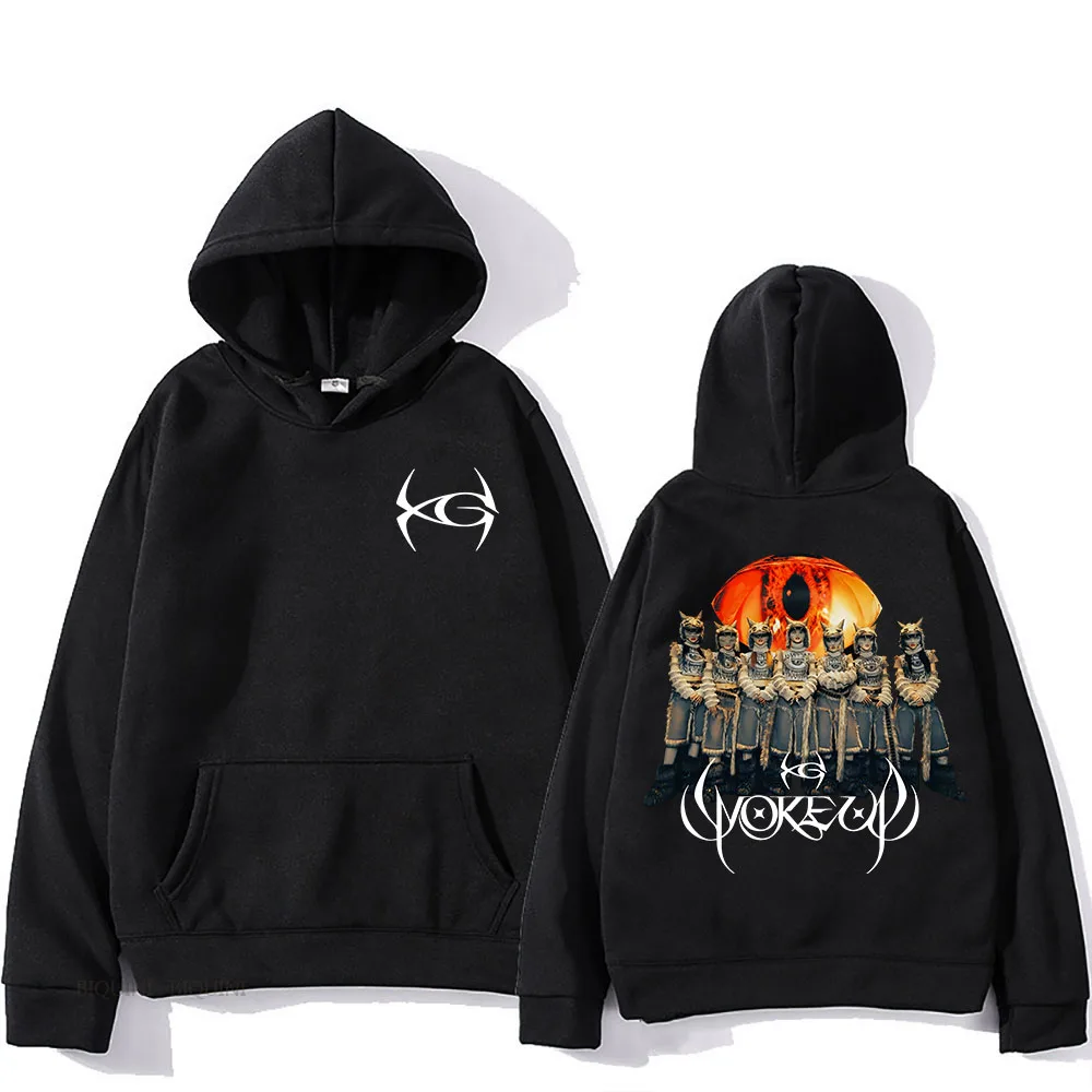 

Girls Band XG Hoodies The First World Tour Woke Up Sweatshirts Ropa Hombre Casual Men Women Unisex Sudadera Graphic Clothes