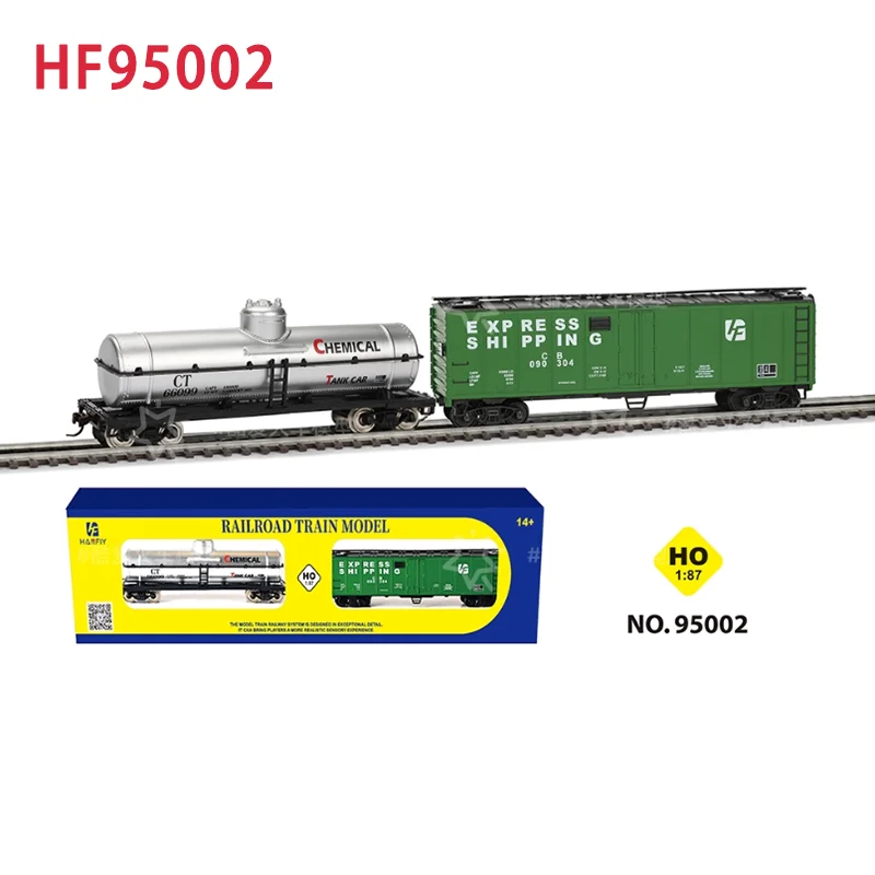 

HO 1:87 Scale HF Train Carriage Railway Transport Car Model Decoration Collection Souvenir Ornaments Gift Display