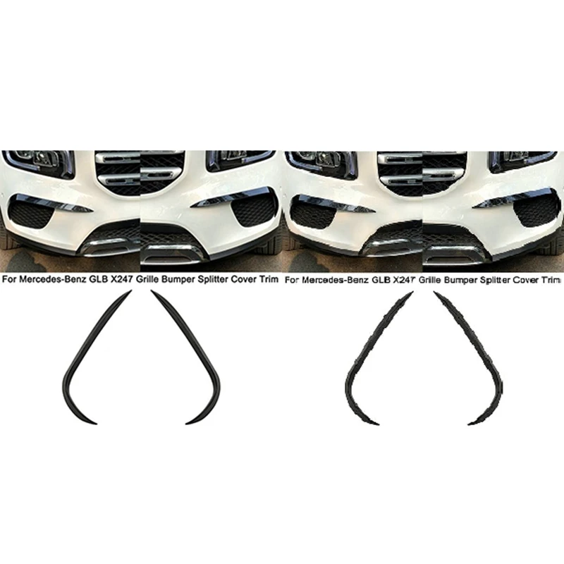 For Mercedes-Benz GLB X247 GLB180 GLB200 Car Front Bumper Spoiler Grille Splitter Cover