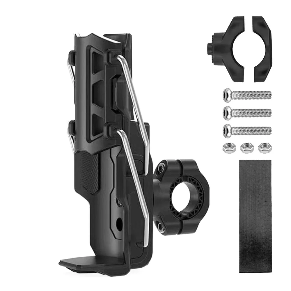 

Durable Universal Motorcycle Bumper Cup Bolder Adjustable Black Cup Holder 360 Degree Rotatable Cycling Bottle Bracket Bike