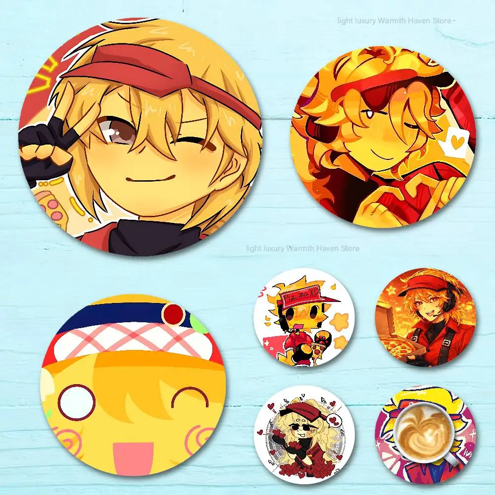 

F-ForsakenS E-Elliot Round Anime Wooden Coasters DIY Decorations Birthday Valentine Gifts