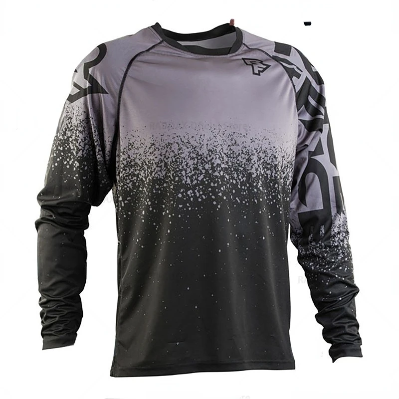 Road sports summer Downhill Outdoor  Long Sleeve Sweat Quick Dry Motocross Downhill Mountain Bike men\'s cycling shirt