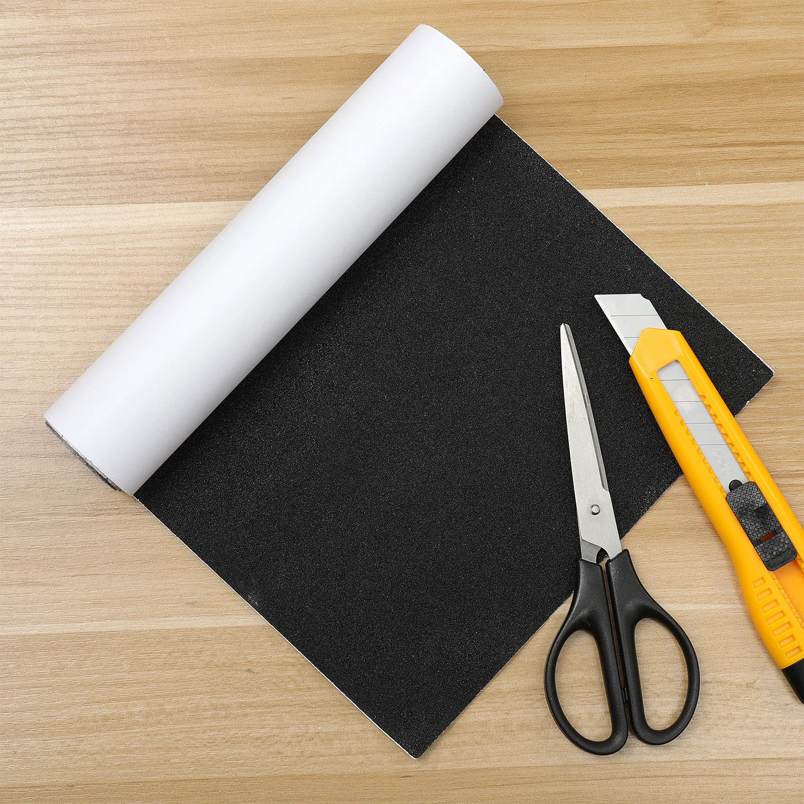 

80x20cm Skateboard Grip Tape Sandpaper Sheet High Toughness Wear Resistant for Scooter Stair Pedal Strong Bubble Free Bond