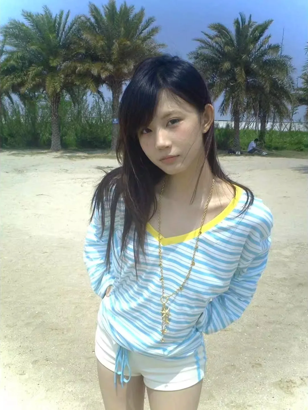 

Женская полосатая футболка American Lazy Sle, летняя двусторонняя одежда Sunade, свободный повседневный длинный топ све