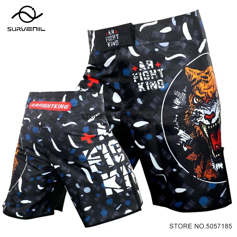 

MMA Grappling Shorts Kick Boxing Fight Pants Gym Wear Shorts Mens Tiger Muay Thai Boxing Shorts Free Combat BJJ Jiu Jitsu Trunks