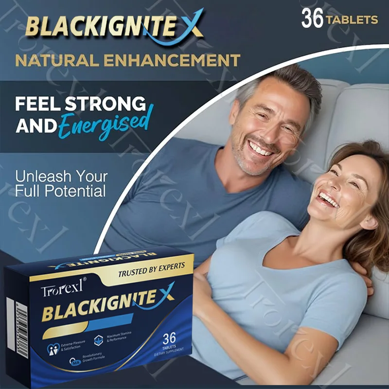 مكمل تعزيز الذكور الطبيعي من BlackIgniteX - يعزز القوة والصلابة للرجال، وأداء وتحسين القدرة على التحمل