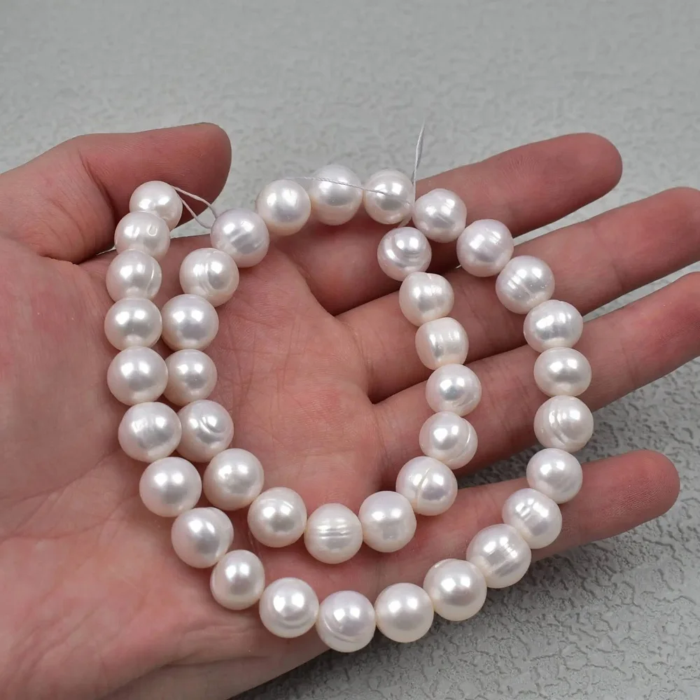 

18'' Pearl Necklace 10-11mm Baroque AAAA+ Souuth Sea Akoya White 925S