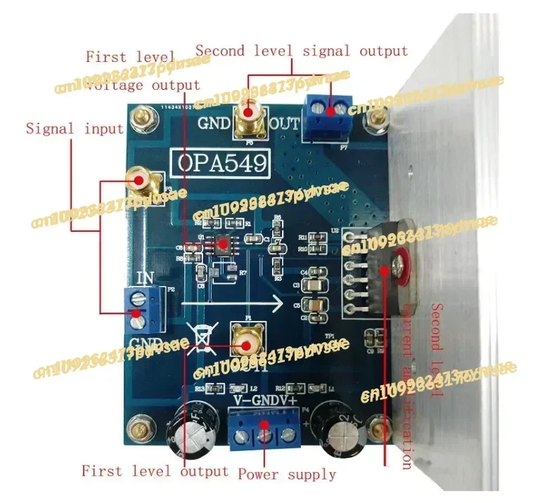 NEW Taidacent OPA549 Module Audio Power Amplifier 8A Current Driver High Current High Voltage Operational Amplifier