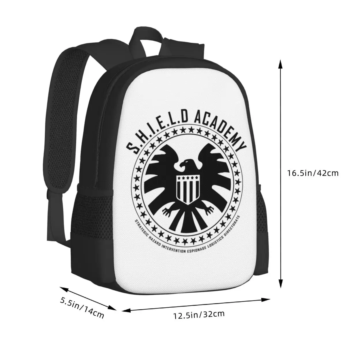 SHIELD ACADEMY Student Backpack School Bag Hiking Travel Daypack for Boys Girls Fashion Bookbag Shoulder Bags