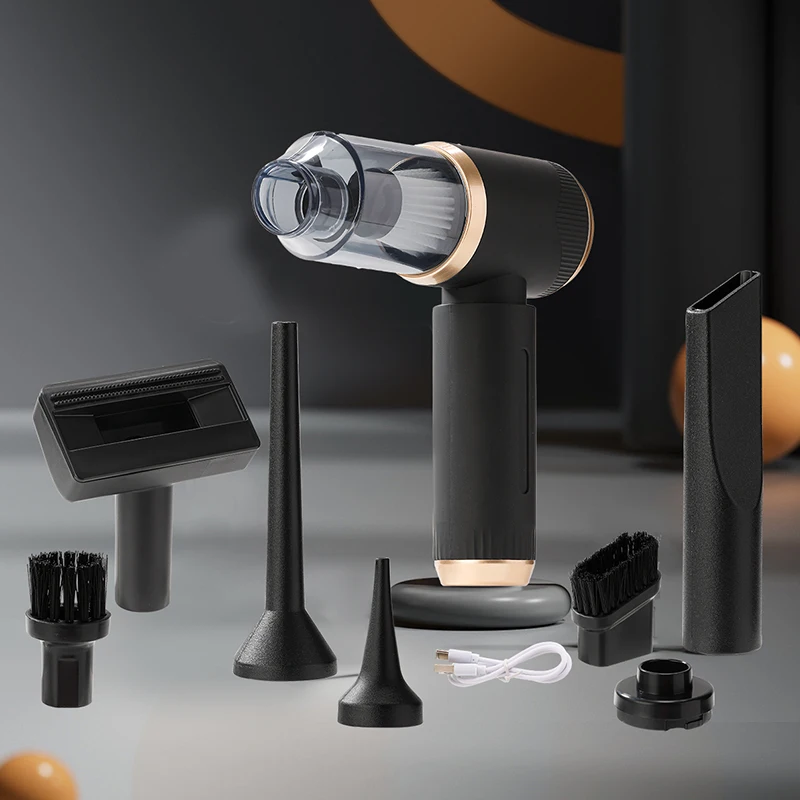 

Ручной беспроводной пылесос высокой мощности, портативный автомобильный пылесос с 6 насадками для уборки шерсти животных, пыли, для дома и офиса