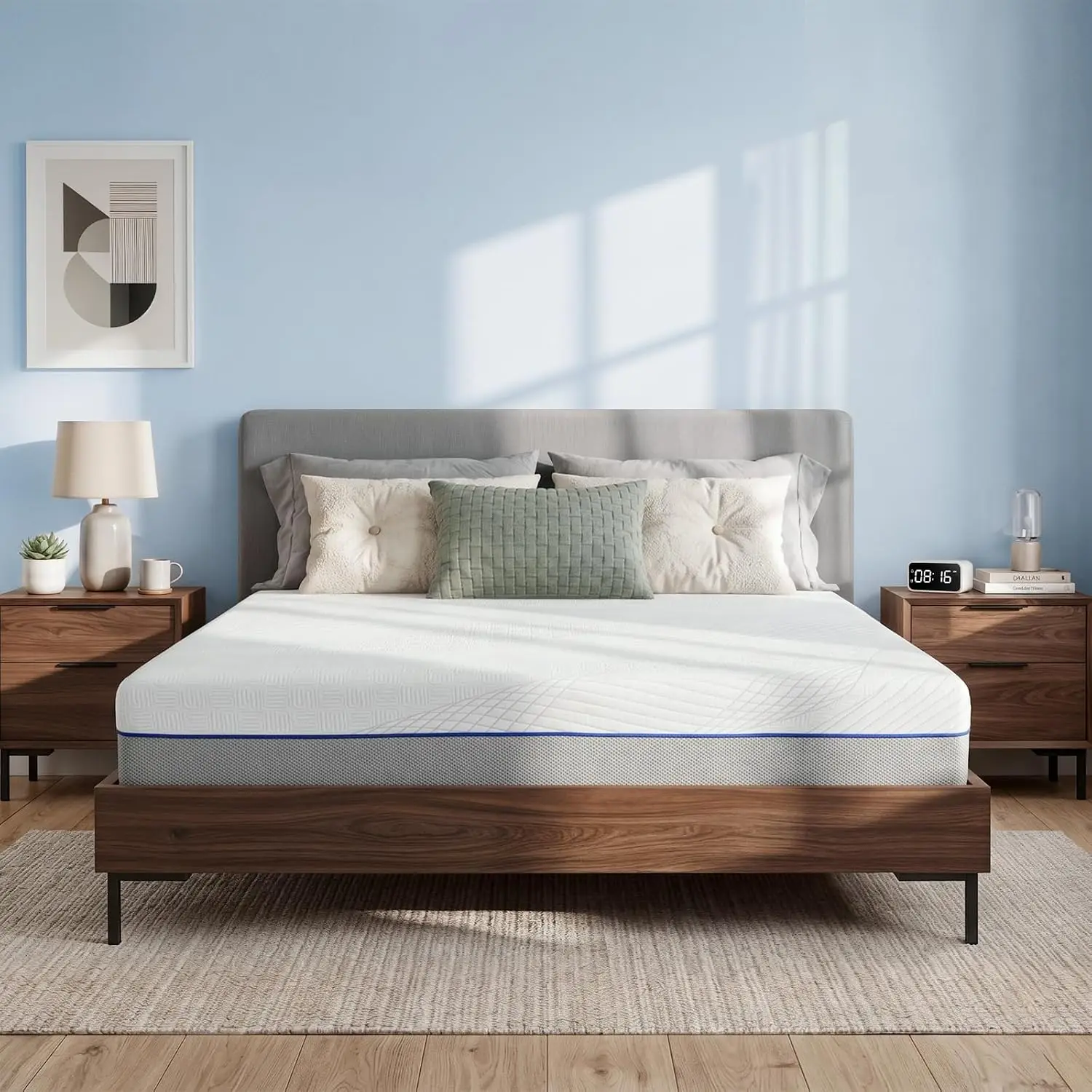 Memory Foam Mattress In A Box Queen - Queen-Size-Matratze 12 Zoll Memory-Schaum, Bett in
