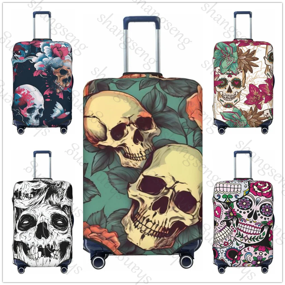 

Sugar Skull Travel Luggage Cover Elastic Suitcase Trolley Protector Cover dust cover Suitcase Case For 18-32" Luggage