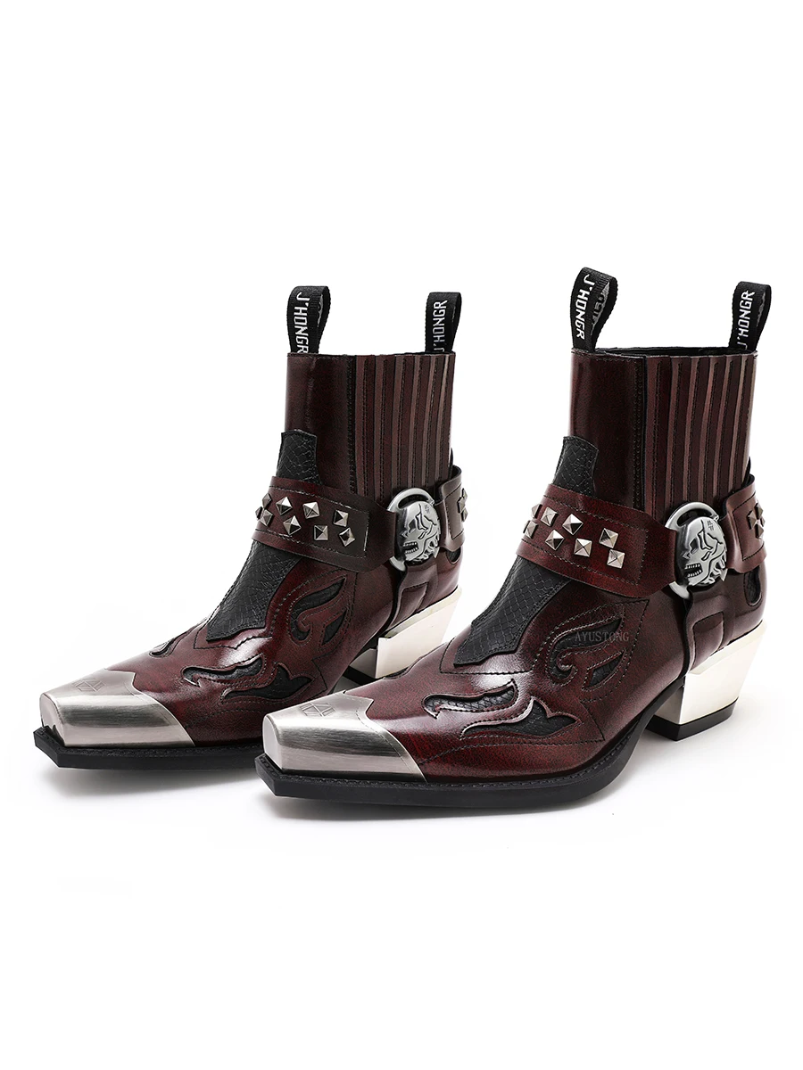 

Ботинки челси Western Sle Punk Ro, осенние ботинки, кожаная версия, модная молодежная водонепроницаемая платформа на массивном каблуке