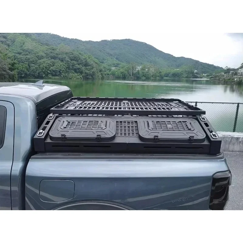 Heavy Anti-Roll Roof Top Tent Pickup Truck Bed Frame Car Bucket Adjustle Roof Rack Multi-Function Adjustle Box