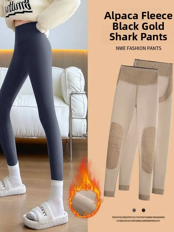 

Женские брюки для йоги на подкладке, теплые хлопковые брюки, брюки с подтяжкой ягодиц, зимняя уличная одежда, эластичная талия