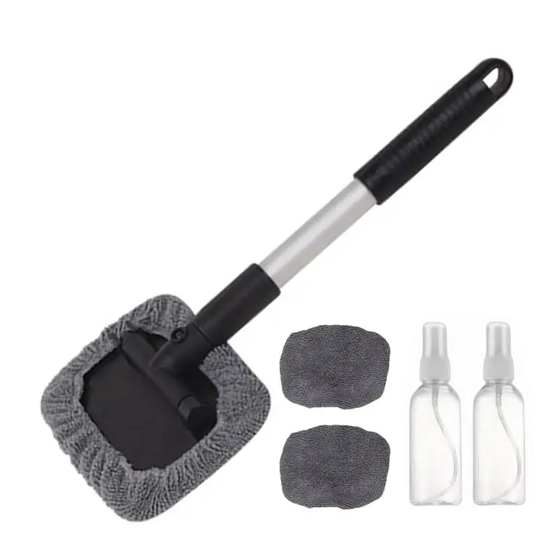 

Extendable Windshield Cleaning Tool Windshield Cleaning Tool With Spray Bottle Car Window Wash Kit Strong Absorbent Auto Glass