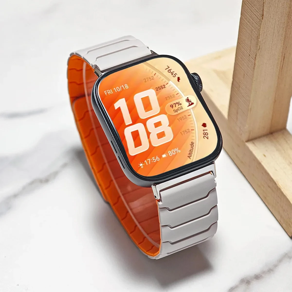 Bracelet en silicone magnétique pour montre connectée Huawei Watch Fit 5 5Pro, bracelet pour Huawei Fit3/4/4 Pro/5/5 Pro