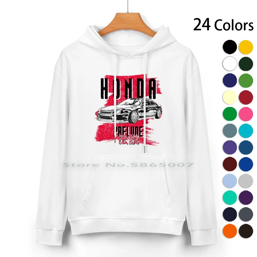 Prelude 5th Gen Legend | Japanese Car | Jdm Classic Pure Cotton Hoodie Sweater 24 Colors Prelude 5 5th Five Generations Machine