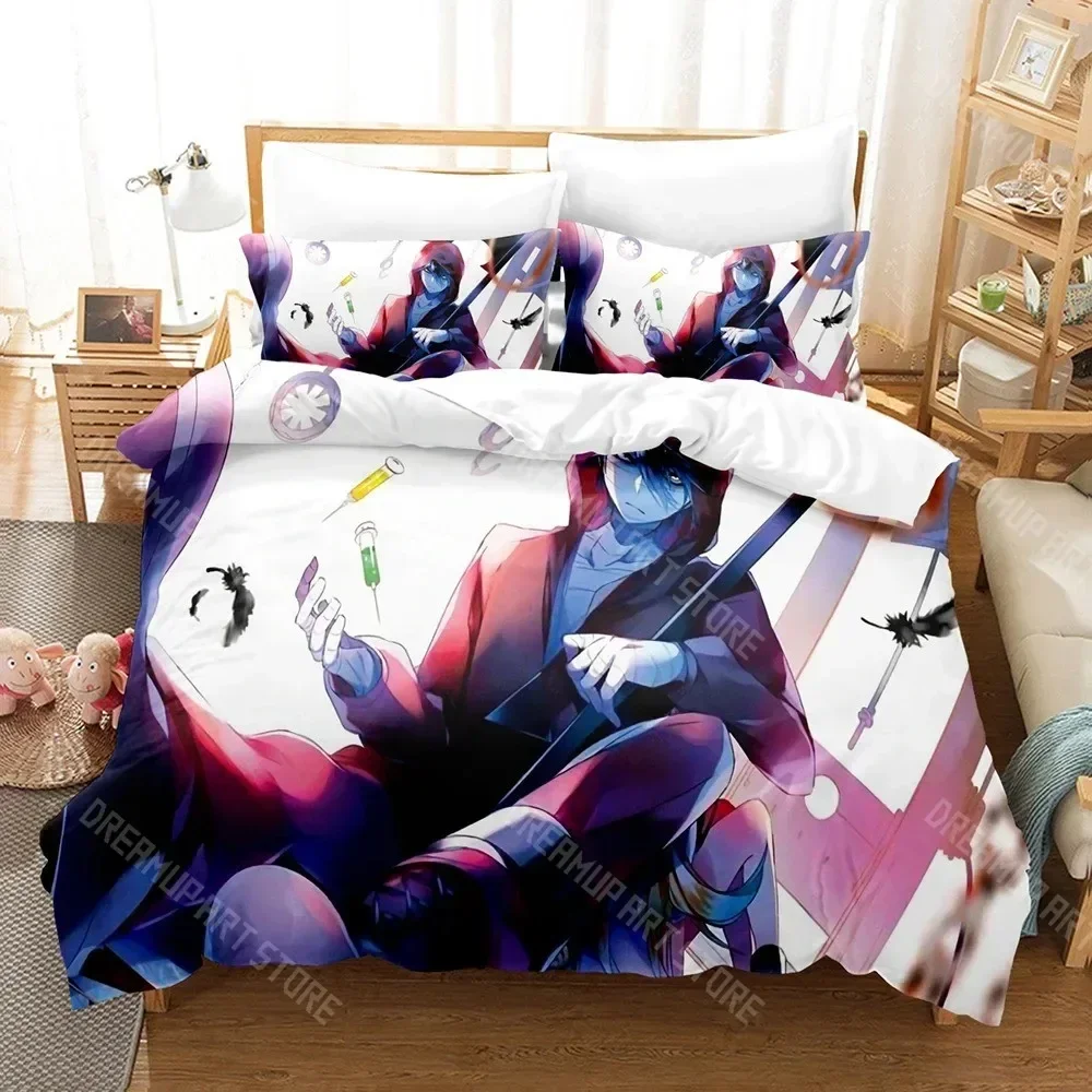 2026 3D Print Angels Of Death Duvet Cover Cartoon White Home Textile Ray Isaac Foster Bedclothes With Pillowcases For Kids Teens