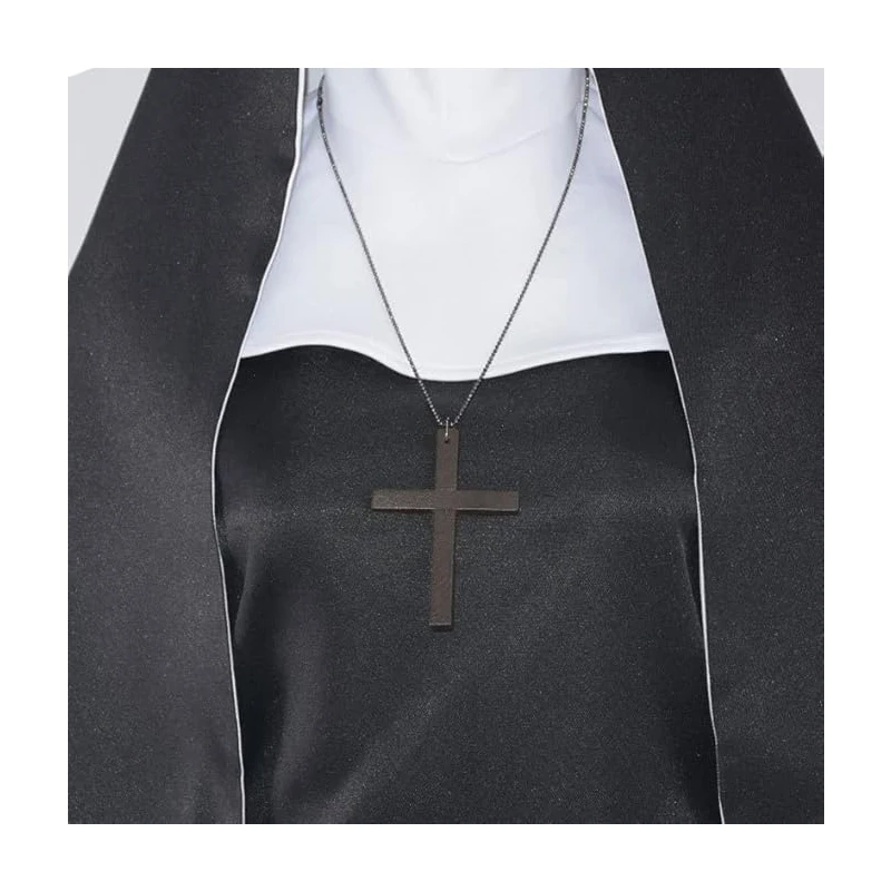 The Nun Cosplay Costume Horror Films Cosplay Cross Ghost Halloween Costume The Conjuring Black Women Halloween Costume