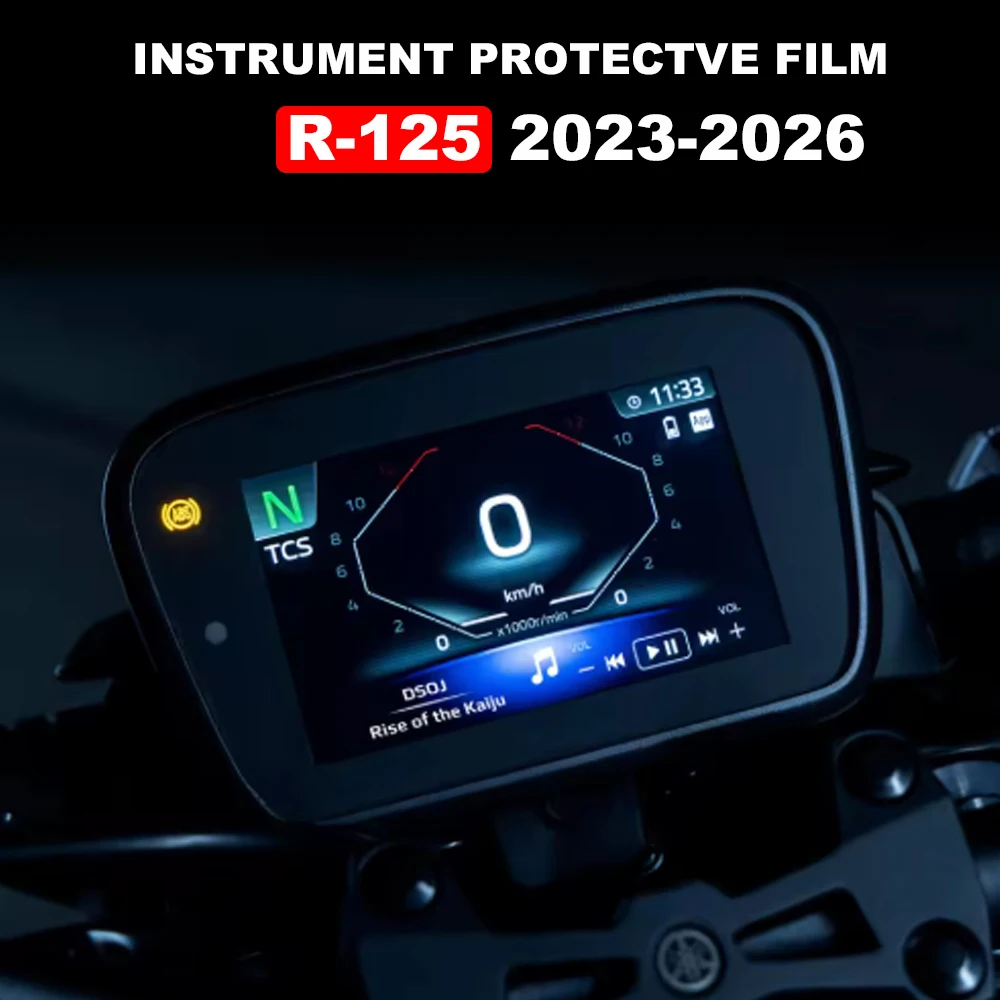 

TFT Display Protection Film For Yamaha R 125 2023-2026 TPU Screen Protective Films LCD Instrument Protector R125