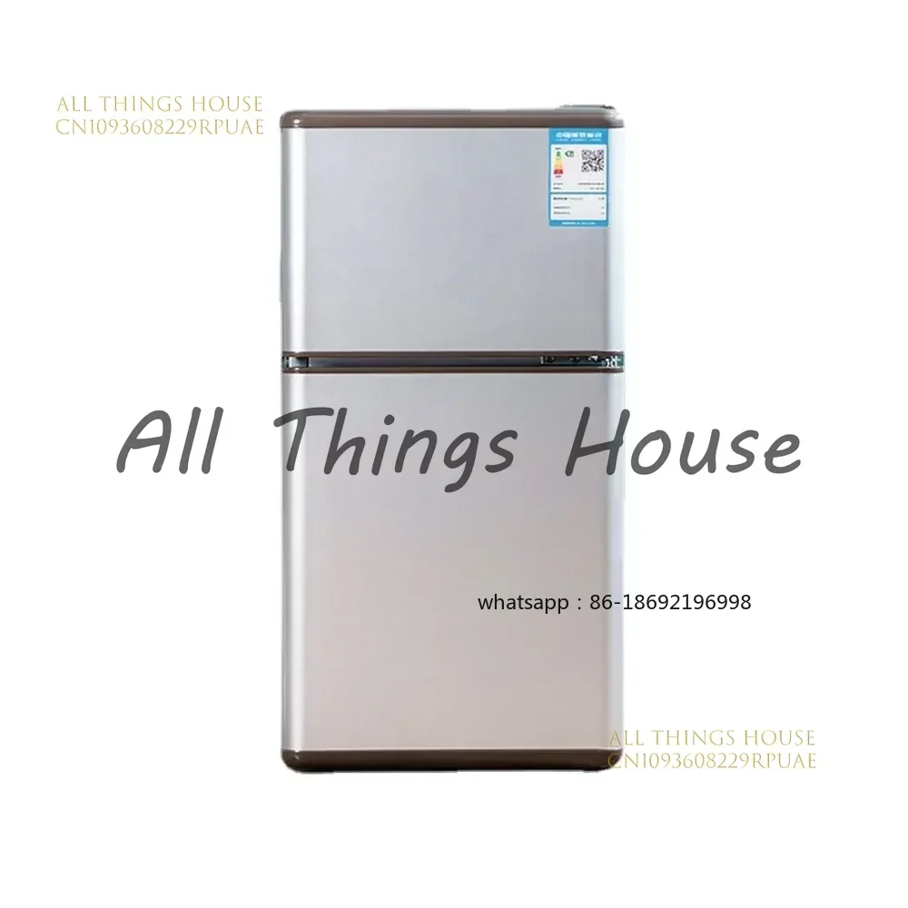 

68L Household Small Dormitory Rental with Double Door Freezer Refrigerator Mini Refrigerator 0-18℃ Rapid Cooling BCD-68S138E
