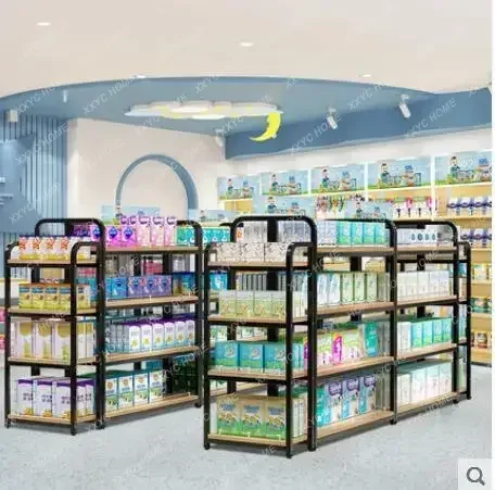 Convenience Store Regale Snack Regale Supermarkt Display Regale Lebensmittel geschäft Vitrinen Middle Island Baby Shop Middl