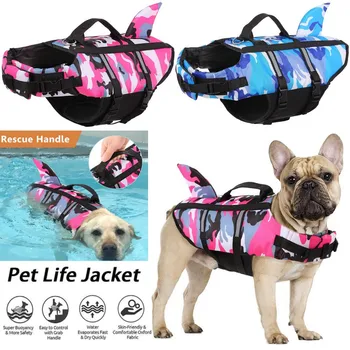 Camo Shark Dog Life Vest 1