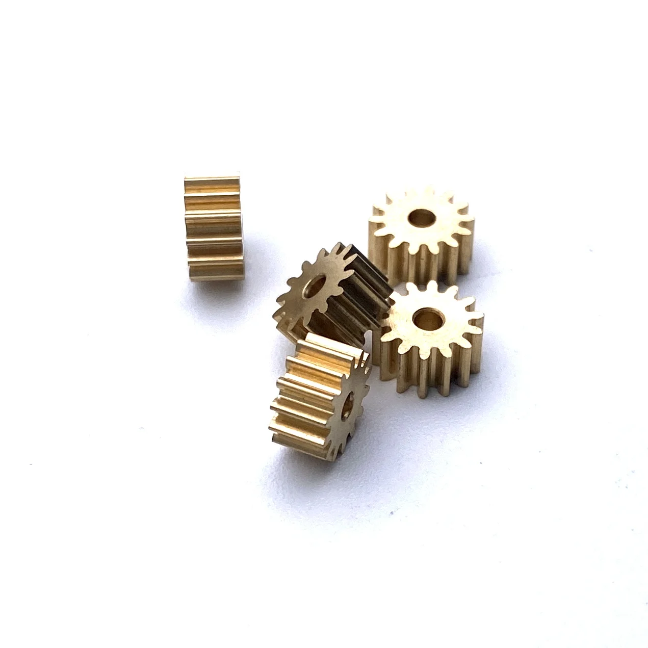 Static Change 0.5M 8/9/10/11/12/14/20 Teeth 2/2.3/3/5mm DIY Miniature Model Copper Spur Gear