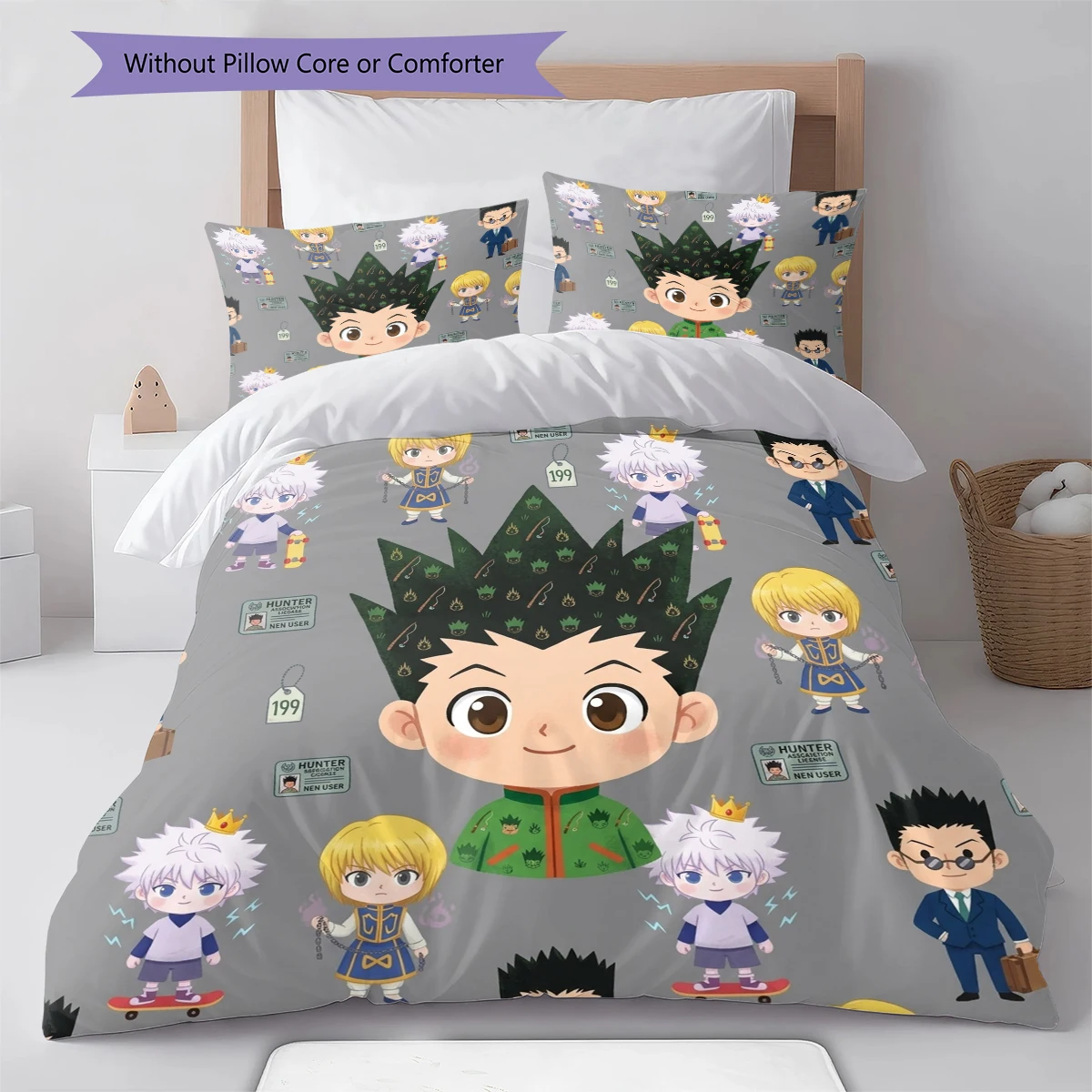 Hunter x Hunter Comfortable Duvet Cover - Cozy, Kids Bedding Gift, Extra Large  Various Sizes -HE93