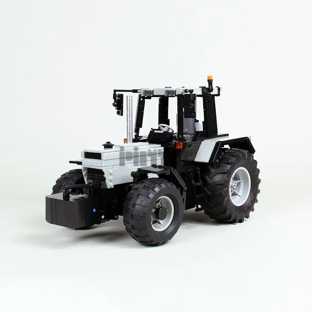 Trator Case IH com Contrapeso, Desenho Eletrônico Splicing Building Block, Montagem de Tecnologia, Moc-54812, 1114Pcs