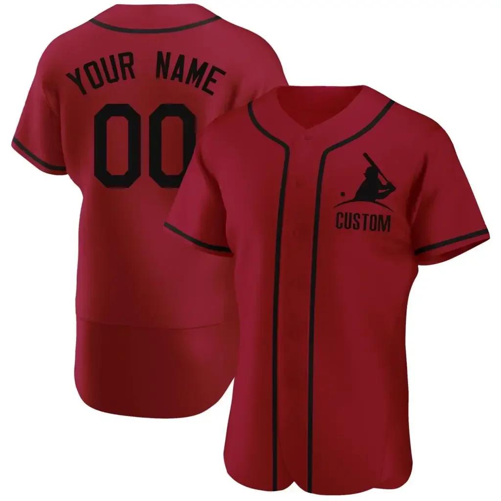 Maillot de Baseball Personnalisé de Haute Qualité, Imprimé de Votre Nom/Numéro, Chemises Respirantes à Col en V pour Homme/Dame/Enfant, Tout Document, Grande Taille