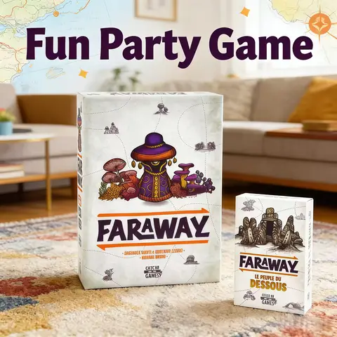 Faraway is a fast paced card game that is fun simple and very suitable as a birthday and Christmas gift