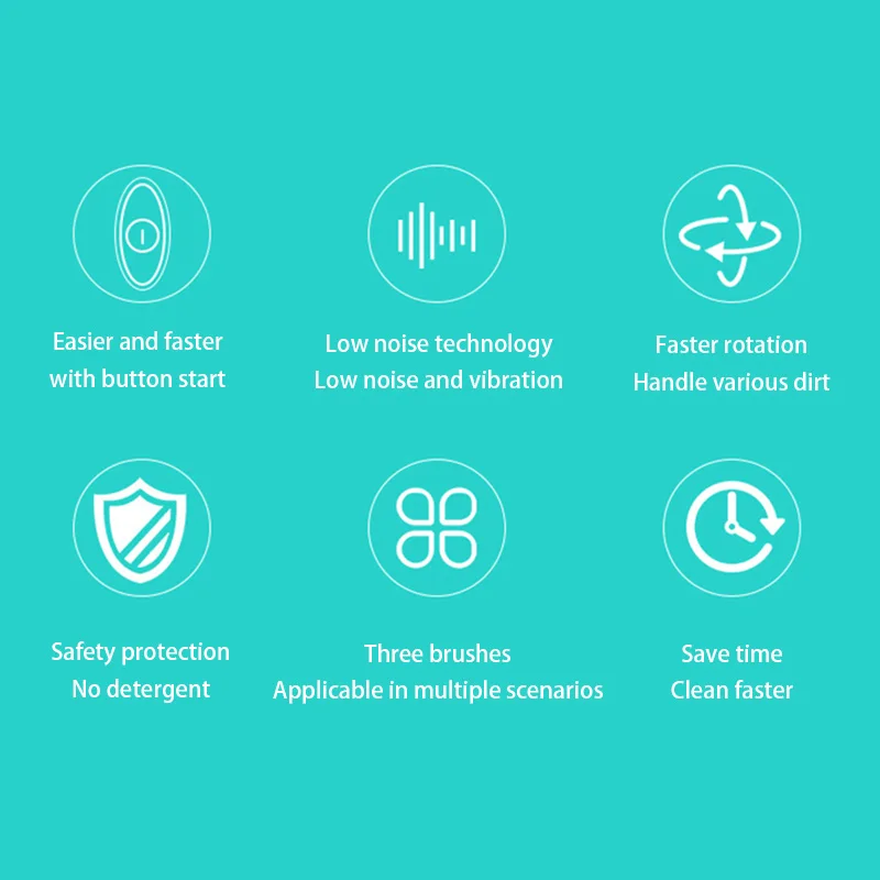 فرشاة التنظيف الكهربائية المنزلية، فرشاة التنظيف المحمولة، تنظيف مقاوم للماء، حوض استحمام للمطبخ والمرحاض متعدد الوظائف