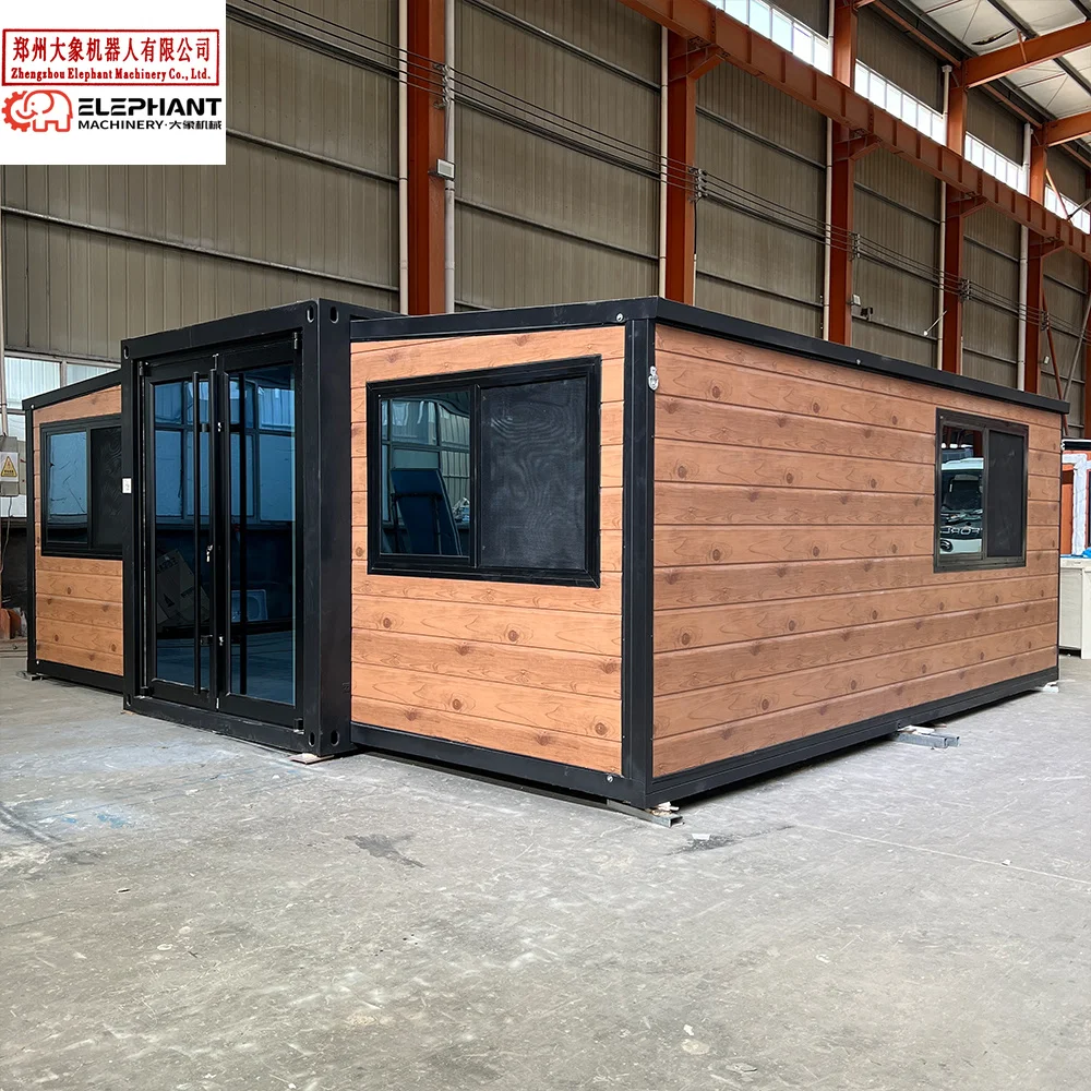 40 Ft 20Ft Portable Expandable Container House 2 Bedroom Luxury Prefabricated Villa Granny Flat 40Ft Prefab Mobile Home