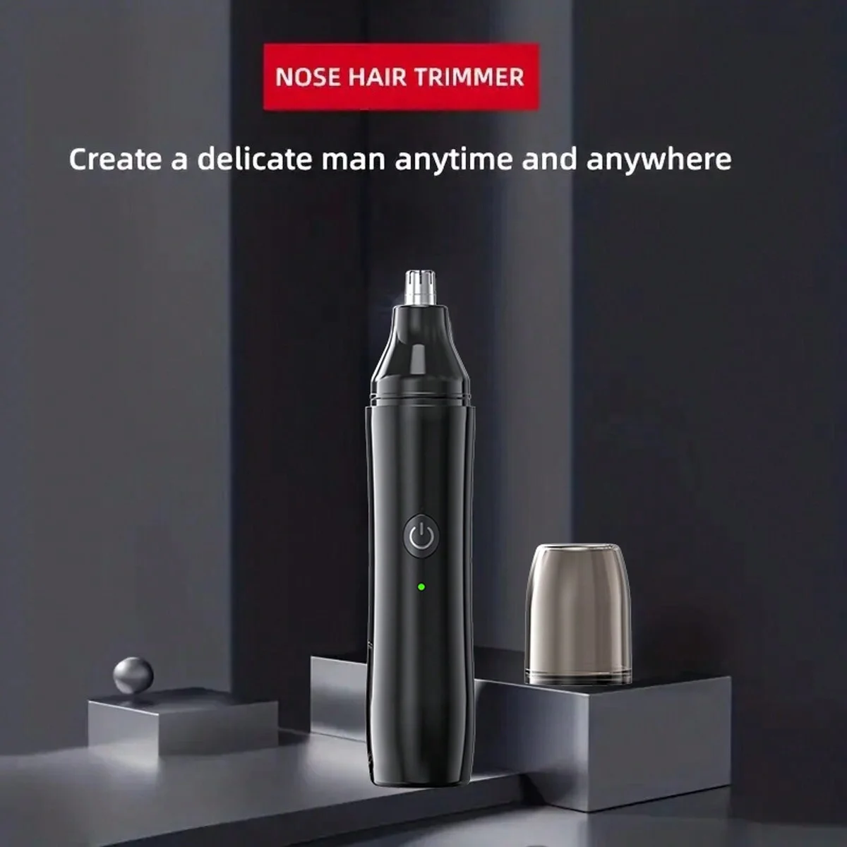 USB Rechargeable Nose Hair Trimmer, Daily Gift for Men & Women Suitable for Eyebrow Ear Cordless Nose Hair Clipper