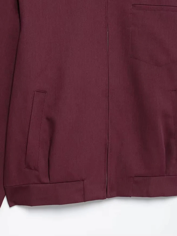 Los jack met ritszakken voor dames, jas met lange mouwen, reverskraag, vrouwelijke bovenkleding, chique tops, mode